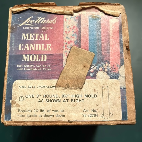 Vintage Dexter Candle Making Round Metal Mold by LeeWards. - Picture 1 of 13